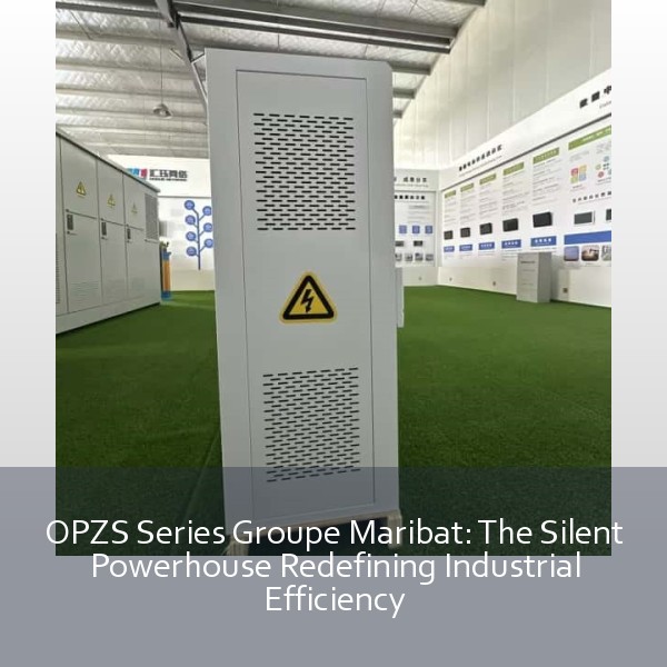 OPZS Series Groupe Maribat: The Silent Powerhouse Redefining Industrial Efficiency
