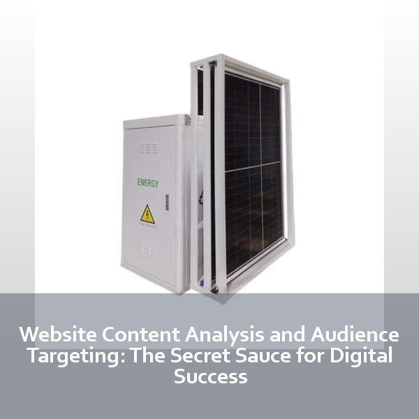 Website Content Analysis and Audience Targeting: The Secret Sauce for Digital Success