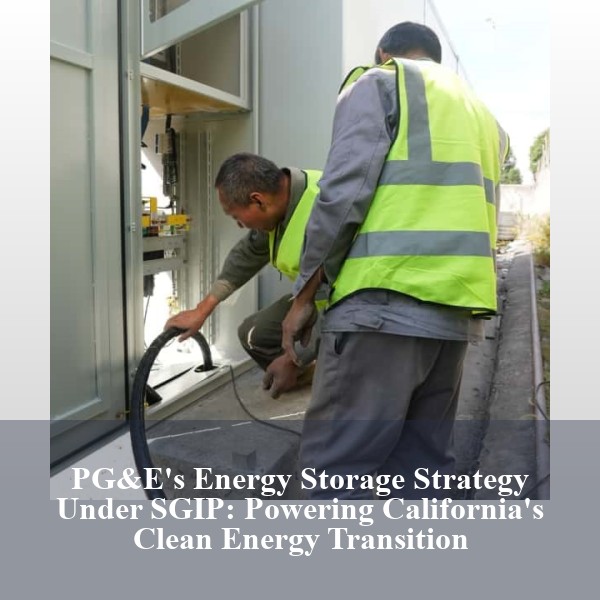 PG&E's Energy Storage Strategy Under SGIP: Powering California's Clean Energy Transition