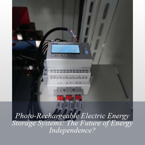 Photo-Rechargeable Electric Energy Storage Systems: The Future of Energy Independence?