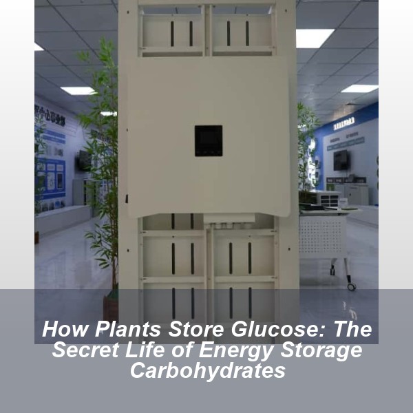 How Plants Store Glucose: The Secret Life of Energy Storage Carbohydrates