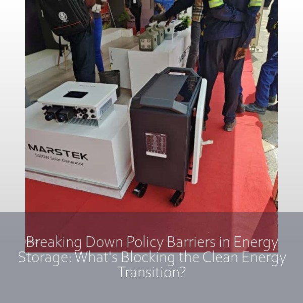 Breaking Down Policy Barriers in Energy Storage: What's Blocking the Clean Energy Transition?