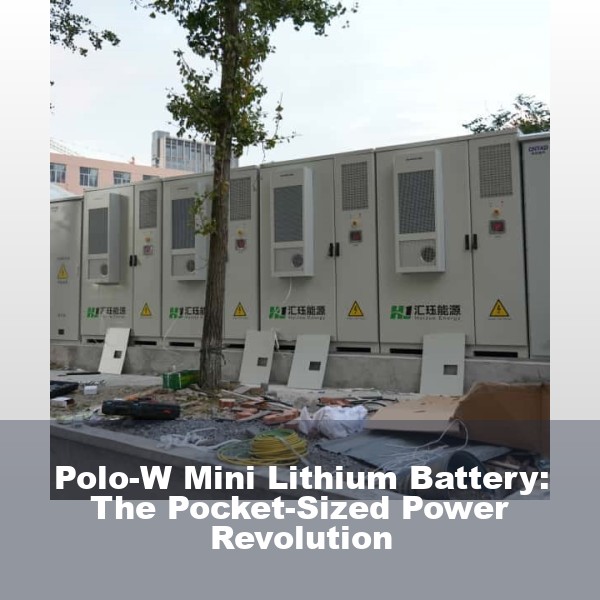 Polo-W Mini Lithium Battery: The Pocket-Sized Power Revolution