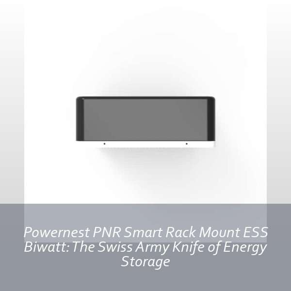 Powernest PNR Smart Rack Mount ESS Biwatt: The Swiss Army Knife of Energy Storage