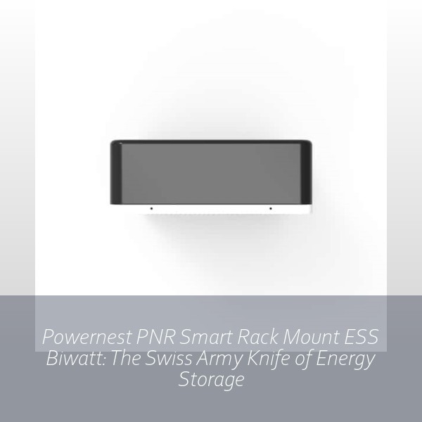Powernest PNR Smart Rack Mount ESS Biwatt: The Swiss Army Knife of Energy Storage