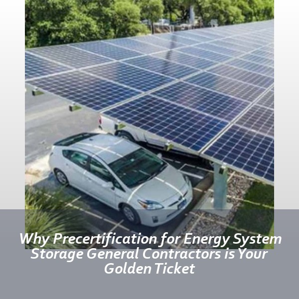 Why Precertification for Energy System Storage General Contractors is Your Golden Ticket