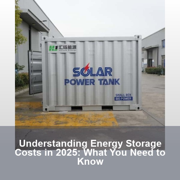 Understanding Energy Storage Costs in 2025: What You Need to Know