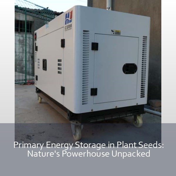 Primary Energy Storage in Plant Seeds: Nature's Powerhouse Unpacked