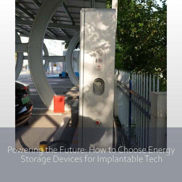 Powering the Future: How to Choose Energy Storage Devices for Implantable Tech