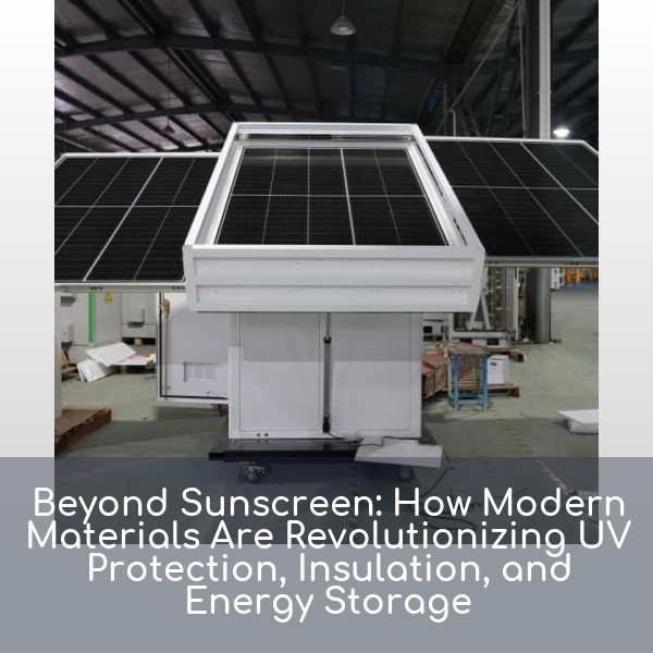 Beyond Sunscreen: How Modern Materials Are Revolutionizing UV Protection, Insulation, and Energy Storage