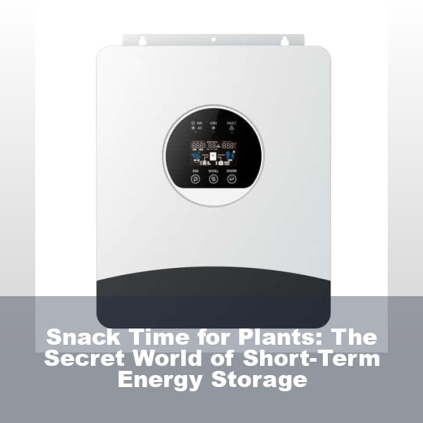 Snack Time for Plants: The Secret World of Short-Term Energy Storage