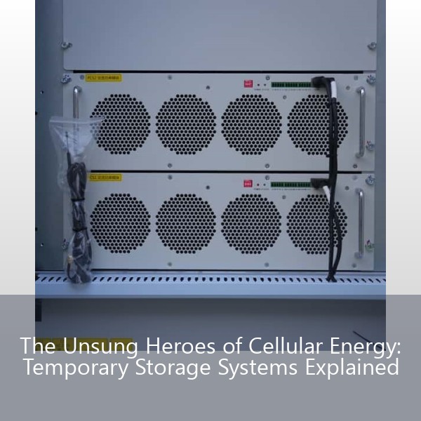 The Unsung Heroes of Cellular Energy: Temporary Storage Systems Explained
