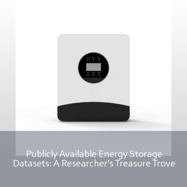 Publicly Available Energy Storage Datasets: A Researcher's Treasure Trove