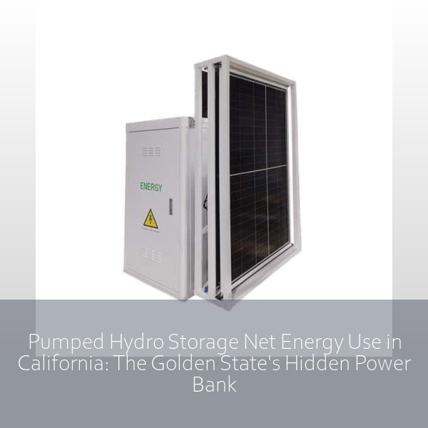 Pumped Hydro Storage Net Energy Use in California: The Golden State's Hidden Power Bank