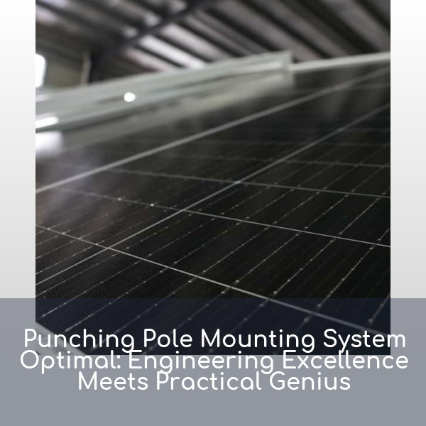 Punching Pole Mounting System Optimal: Engineering Excellence Meets Practical Genius