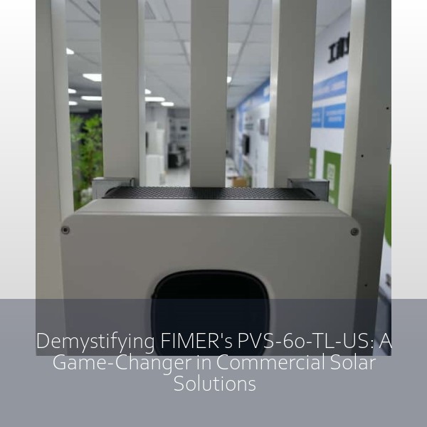 Demystifying FIMER's PVS-60-TL-US: A Game-Changer in Commercial Solar Solutions