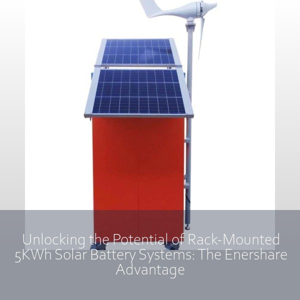 Unlocking the Potential of Rack-Mounted 5KWh Solar Battery Systems: The Enershare Advantage