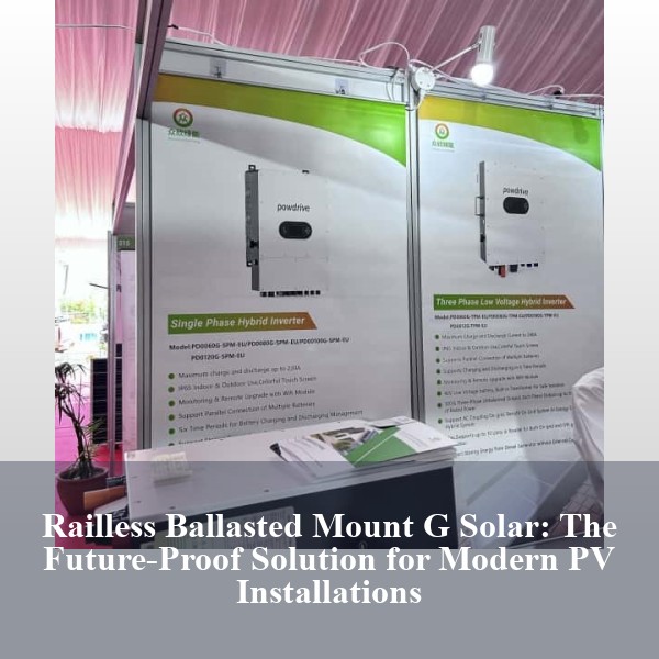 Railless Ballasted Mount G Solar: The Future-Proof Solution for Modern PV Installations