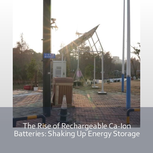 The Rise of Rechargeable Ca-Ion Batteries: Shaking Up Energy Storage