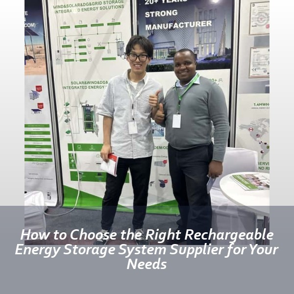 How to Choose the Right Rechargeable Energy Storage System Supplier for Your Needs