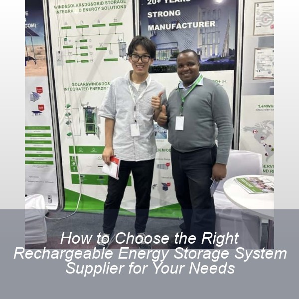 How to Choose the Right Rechargeable Energy Storage System Supplier for Your Needs