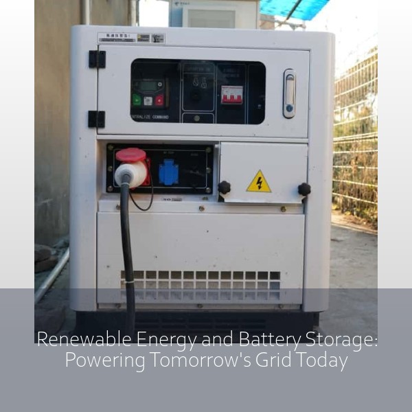 Renewable Energy and Battery Storage: Powering Tomorrow's Grid Today