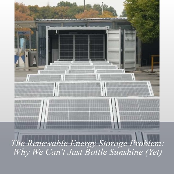 The Renewable Energy Storage Problem: Why We Can't Just Bottle Sunshine (Yet)