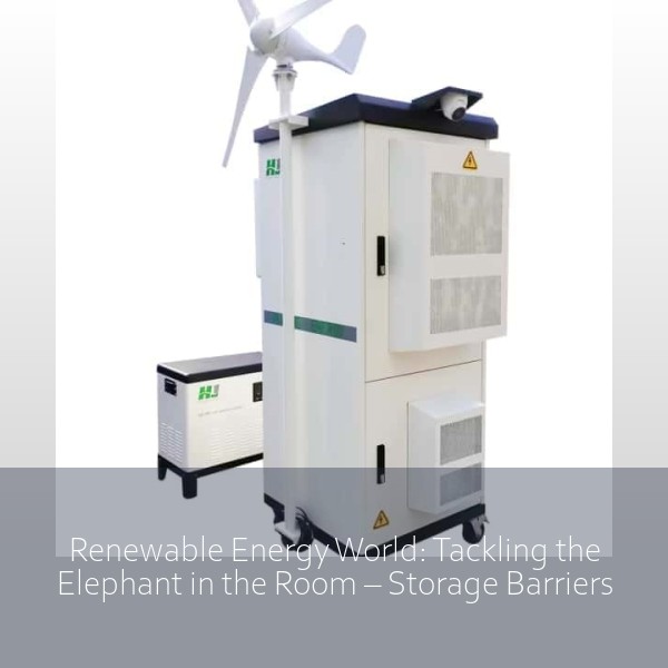 Renewable Energy World: Tackling the Elephant in the Room – Storage Barriers