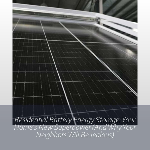 Residential Battery Energy Storage: Your Home's New Superpower (And Why Your Neighbors Will Be Jealous)