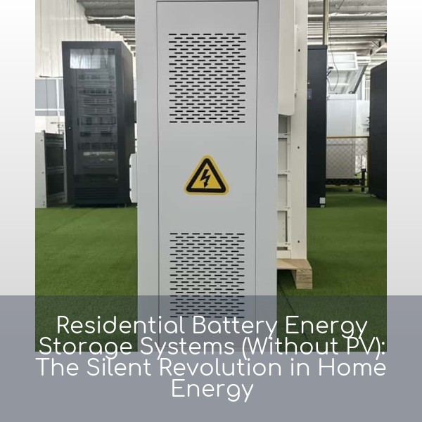 Residential Battery Energy Storage Systems (Without PV): The Silent Revolution in Home Energy