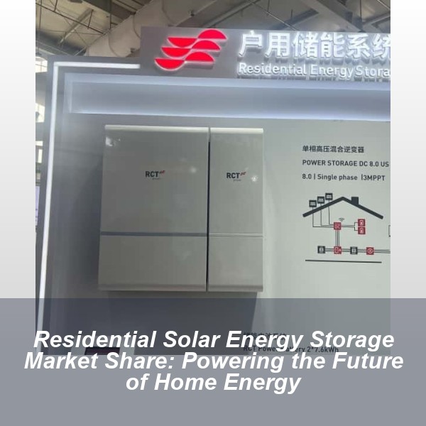 Residential Solar Energy Storage Market Share: Powering the Future of Home Energy