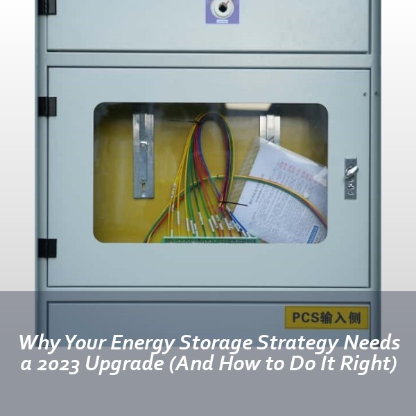 Why Your Energy Storage Strategy Needs a 2023 Upgrade (And How to Do It Right)
