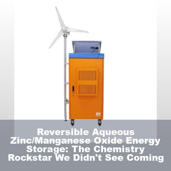 Reversible Aqueous Zinc/Manganese Oxide Energy Storage: The Chemistry Rockstar We Didn't See Coming