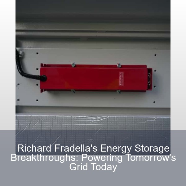 Richard Fradella's Energy Storage Breakthroughs: Powering Tomorrow's Grid Today