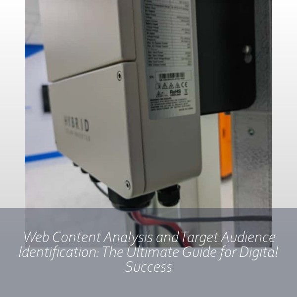 Web Content Analysis and Target Audience Identification: The Ultimate Guide for Digital Success