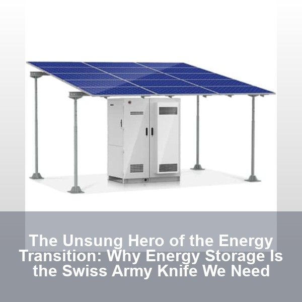 The Unsung Hero of the Energy Transition: Why Energy Storage Is the Swiss Army Knife We Need