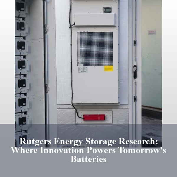 Rutgers Energy Storage Research: Where Innovation Powers Tomorrow's Batteries