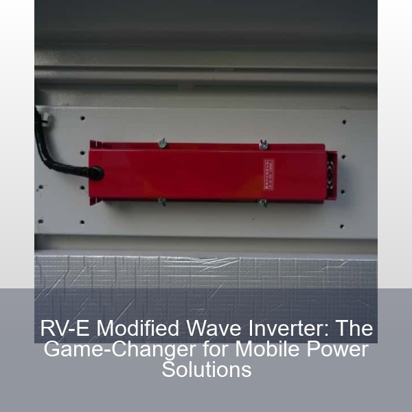 RV-E Modified Wave Inverter: The Game-Changer for Mobile Power Solutions