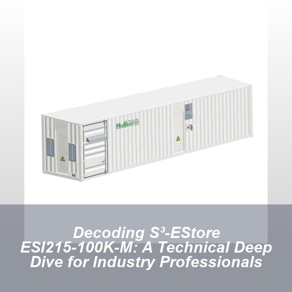 Decoding S³-EStore ESI215-100K-M: A Technical Deep Dive for Industry Professionals