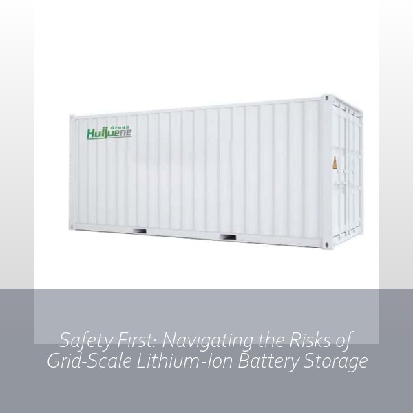 Safety First: Navigating the Risks of Grid-Scale Lithium-Ion Battery Storage
