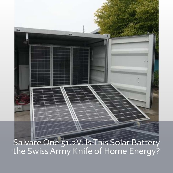 Salvare One 51.2V: Is This Solar Battery the Swiss Army Knife of Home Energy?