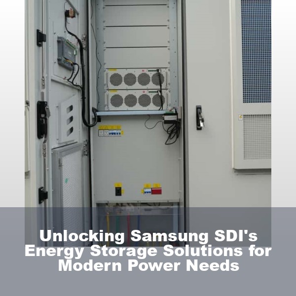 Unlocking Samsung SDI's Energy Storage Solutions for Modern Power Needs