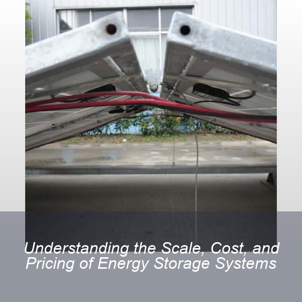 Understanding the Scale, Cost, and Pricing of Energy Storage Systems