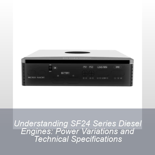 Understanding SF24 Series Diesel Engines: Power Variations and Technical Specifications