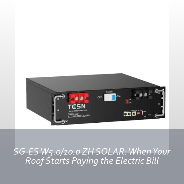 SG-ES W5.0/10.0 ZH SOLAR: When Your Roof Starts Paying the Electric Bill