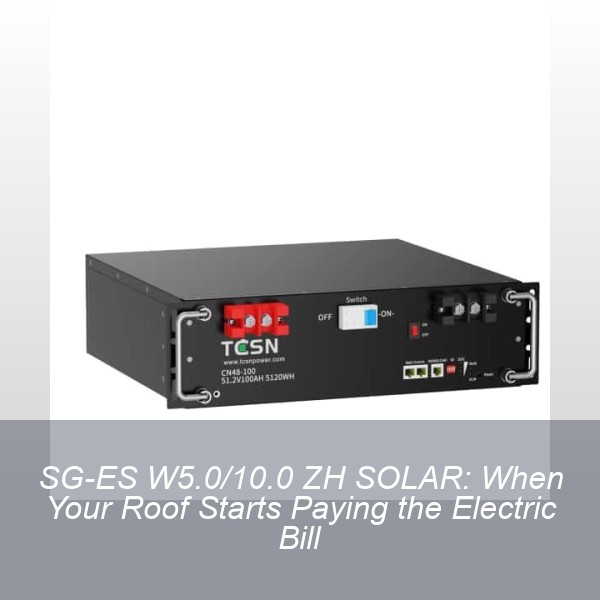 SG-ES W5.0/10.0 ZH SOLAR: When Your Roof Starts Paying the Electric Bill