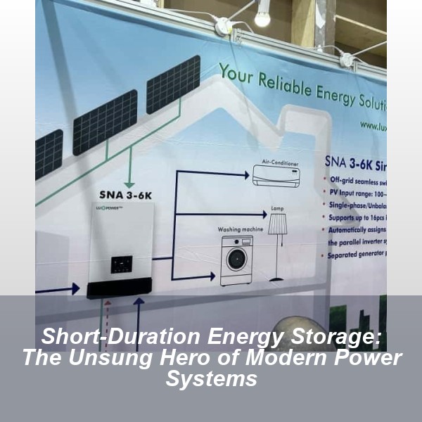 Short-Duration Energy Storage: The Unsung Hero of Modern Power Systems