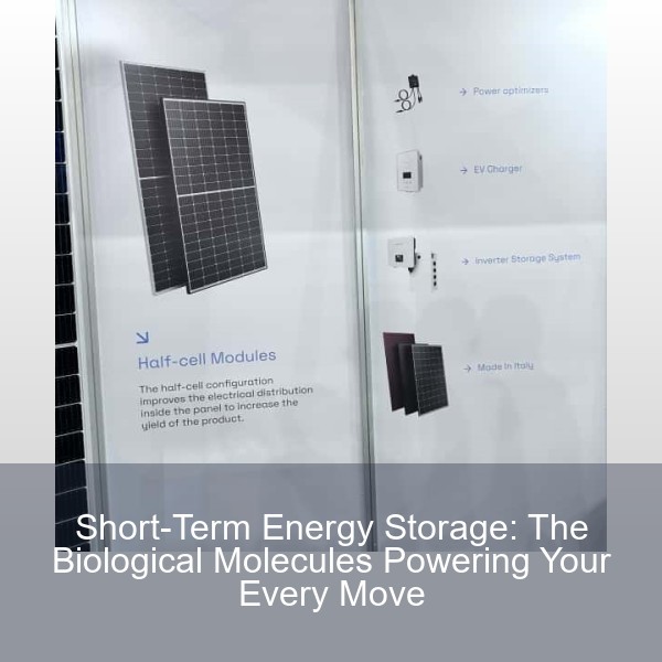 Short-Term Energy Storage: The Biological Molecules Powering Your Every Move