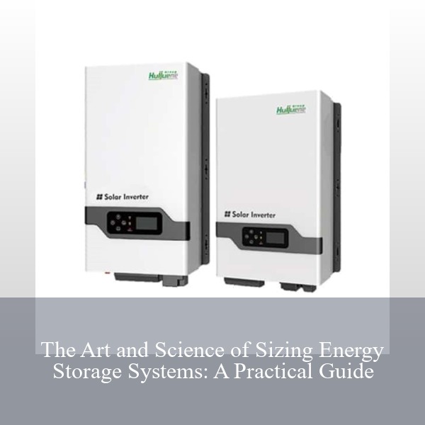 The Art and Science of Sizing Energy Storage Systems: A Practical Guide