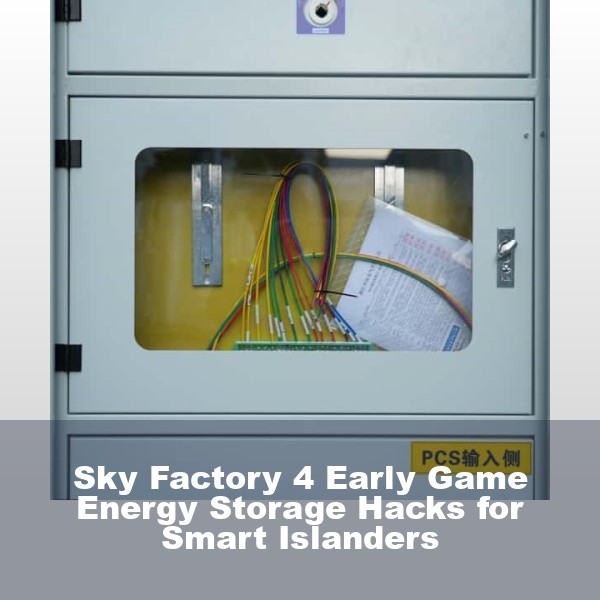Sky Factory 4 Early Game Energy Storage Hacks for Smart Islanders